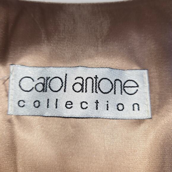 Vtg Carol Antone Collection Womens Medium Vest Animal Print Y2K Glam Maximalist - Picture 2 of 12